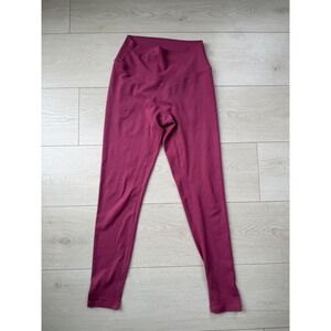 Paragon Womens High Rise Athletic Leggings Berry Pink Recycled Blend Size Medium